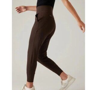 ATHLETA Venice Jogger Chocolate Brown Size S Petite